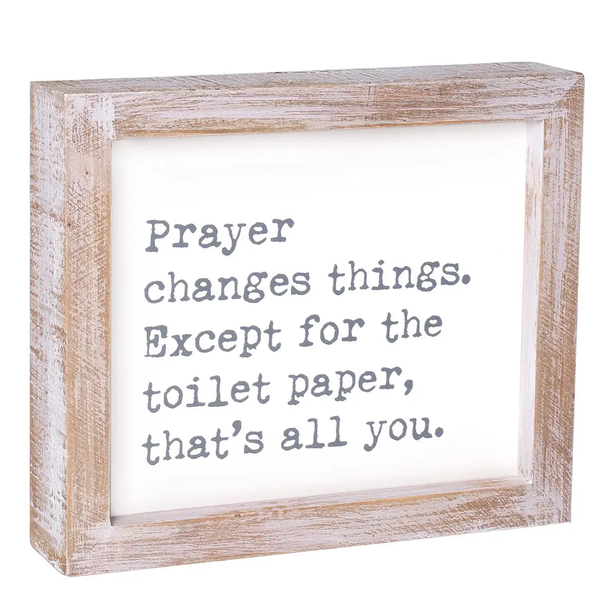 Toilet Paper Framed Sign