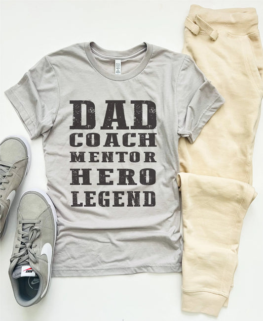 PREORDER: Dad coach mentor hero tee