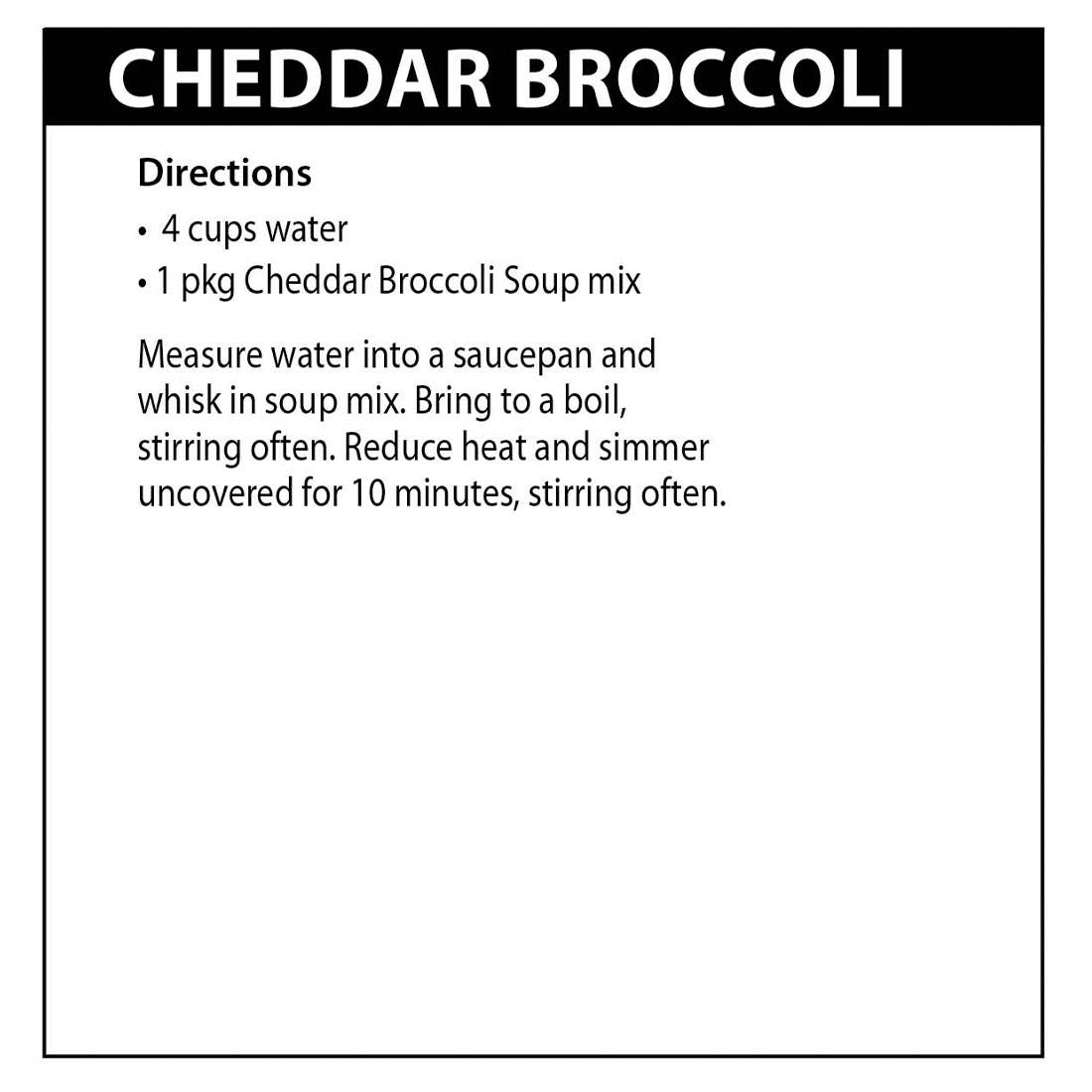 Rada Cheddar Broccoli Soup