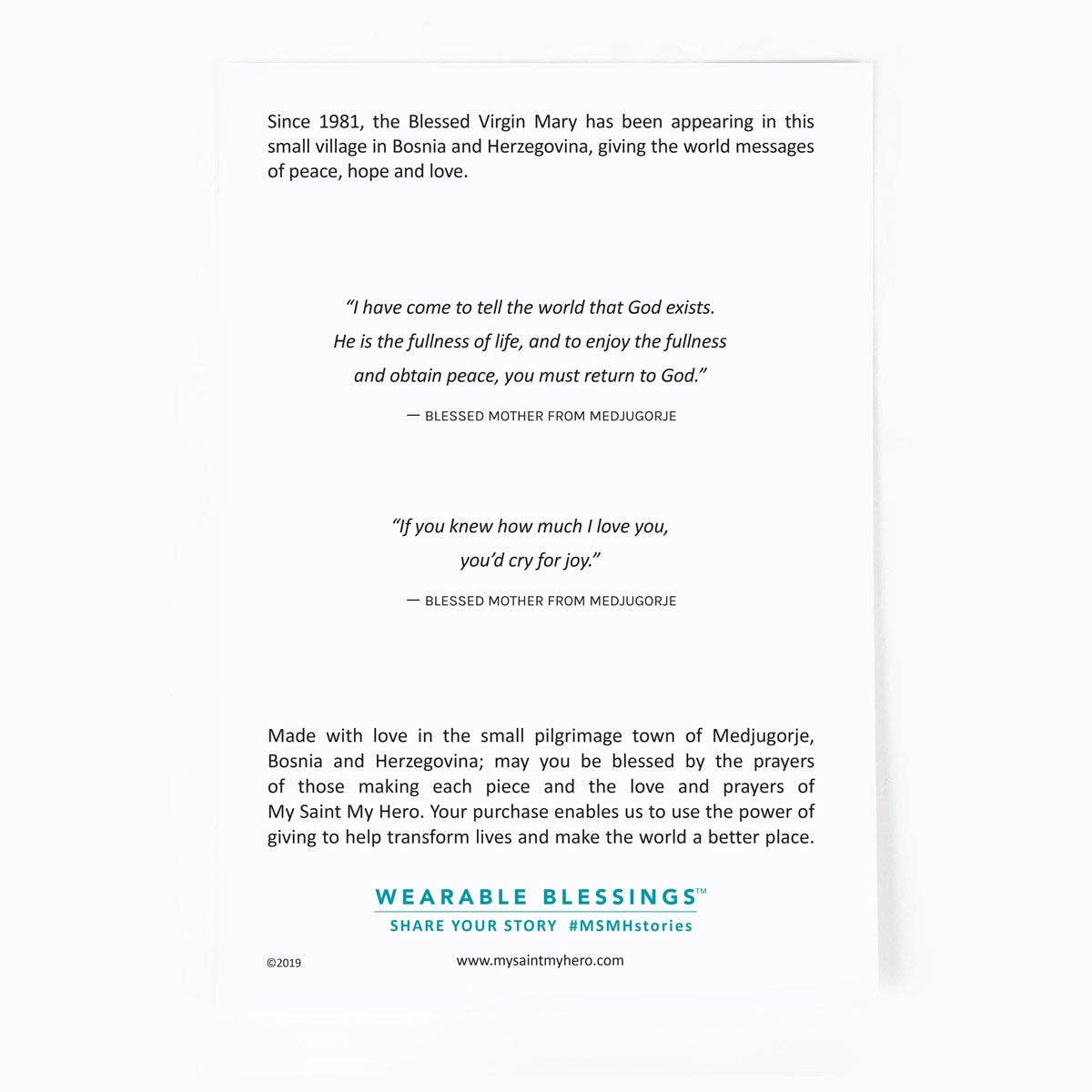 Olive Wood and Amazonite Medjugorje Rosary