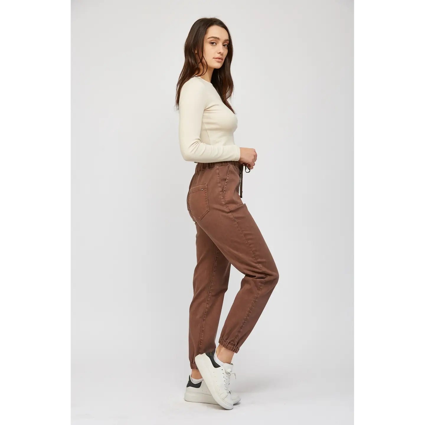 PREORDER: Mica Denim High Rise Jogger Crop