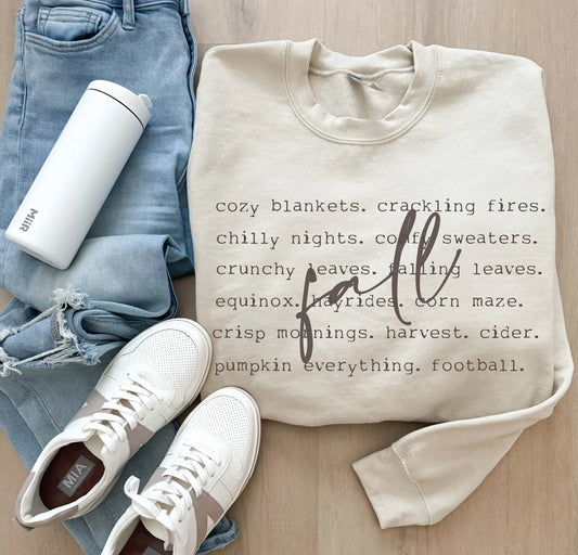 PREORDER: Fall Words Sweatshirt