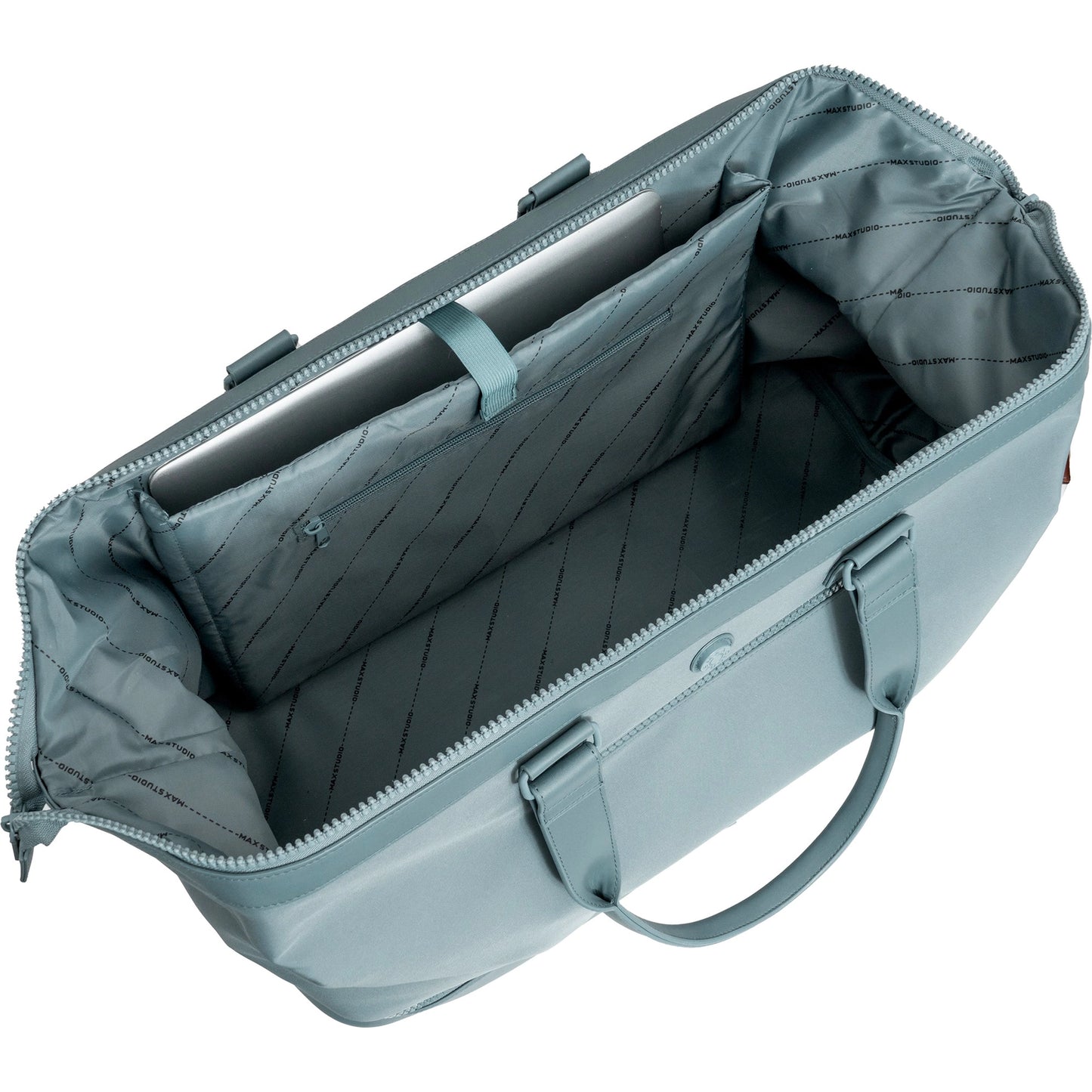 PREORDERS: Max Studio Sport Nylon & Faux Leather Drop Bottom Duffel Bag