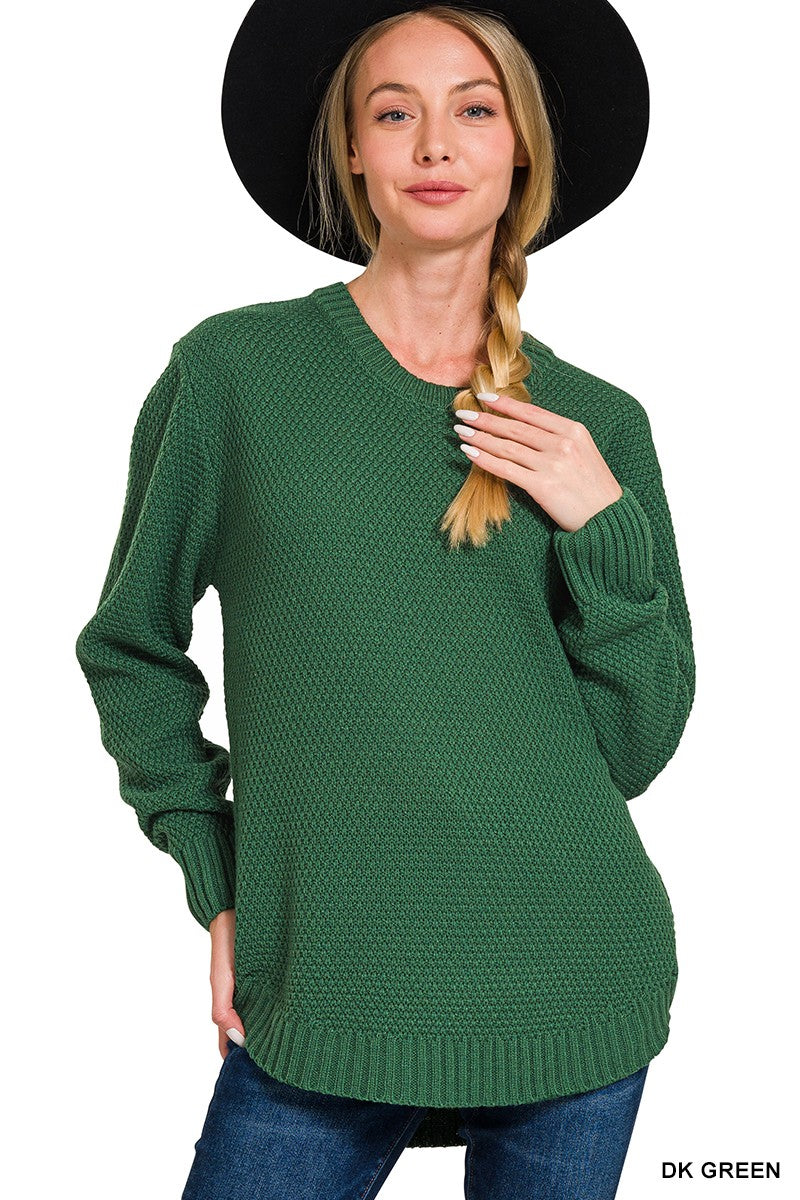 Zenana Round Neck Sweater