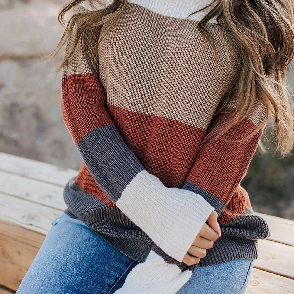 PREORDER: Lainy Knitted O-Neck Pullover Sweater