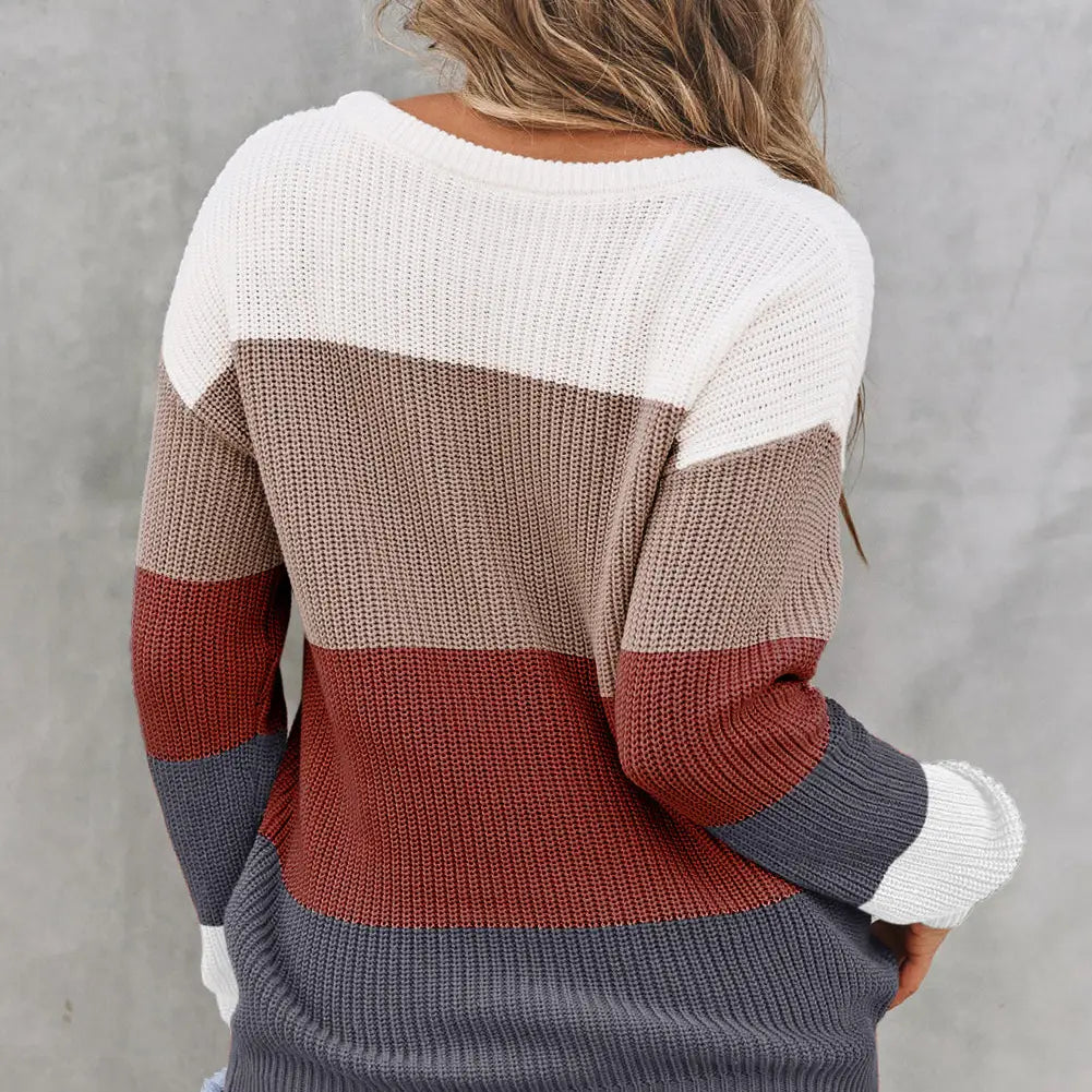 PREORDER: Lainy Knitted O-Neck Pullover Sweater