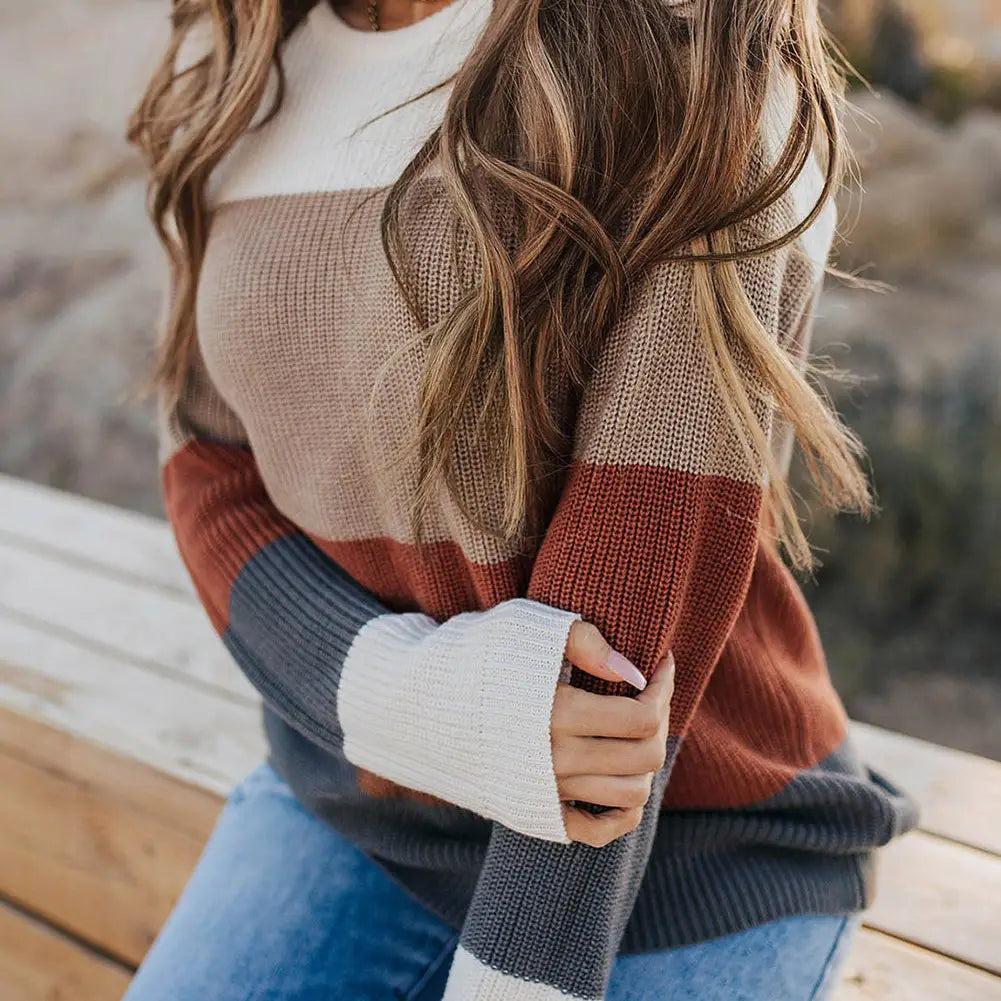 PREORDER: Lainy Knitted O-Neck Pullover Sweater