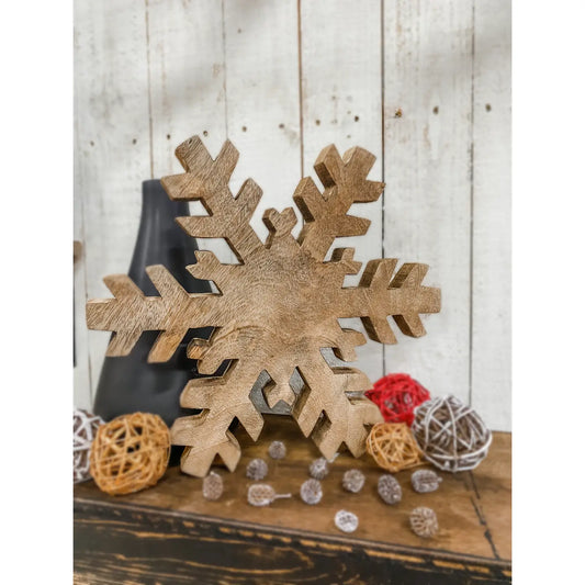 PREORDER: Natural Snowflake 6x6in