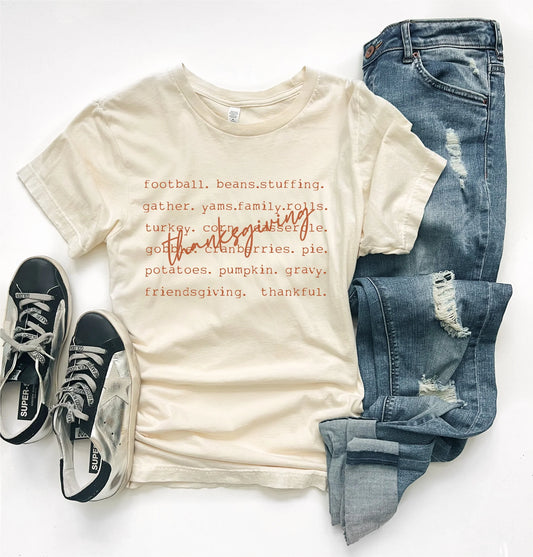 PREORDER: Thanksgiving Words Tee