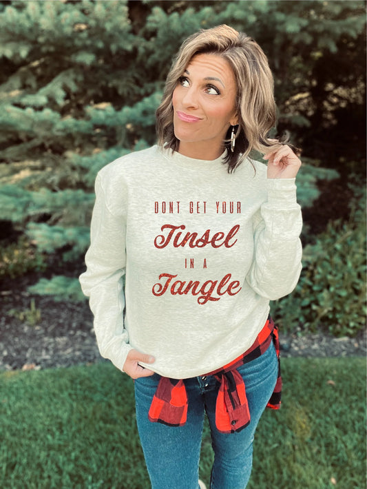 PREORDER: Tinsel in a tangle (tee, sweatshirt, hoodie)