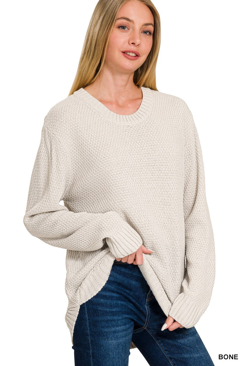 Zenana Round Neck Sweater