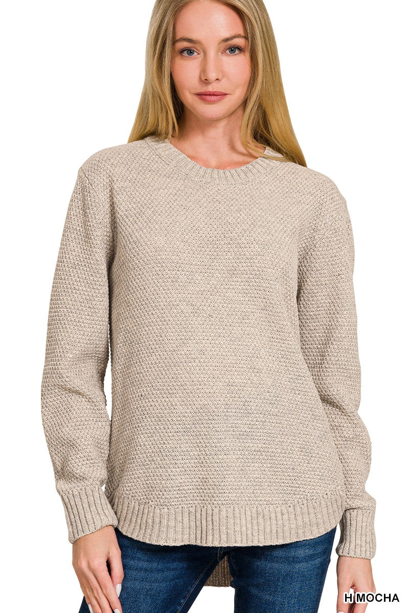 Zenana Round Neck Sweater